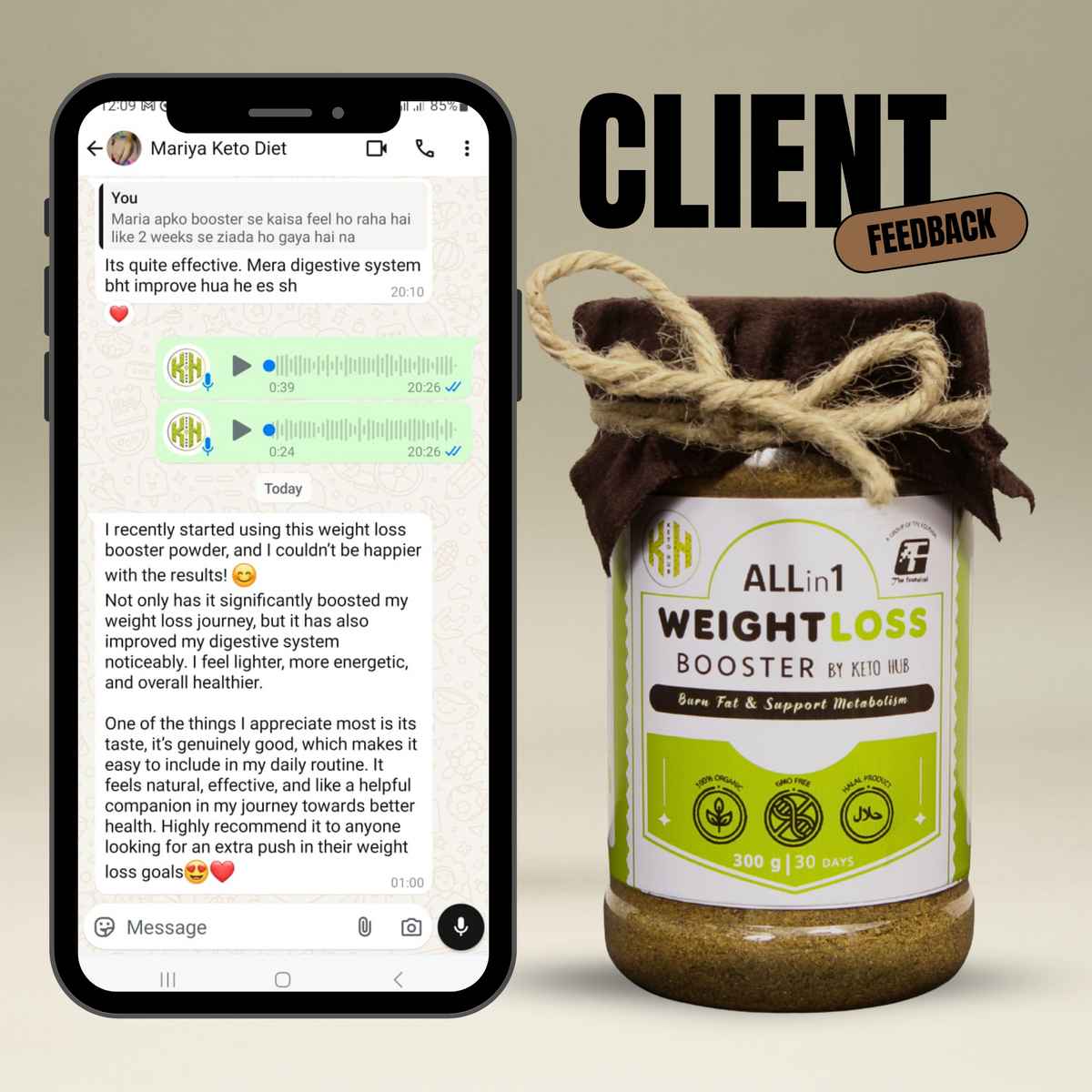 Natural Fat Burner | Hormonal & Digestive Support Powder